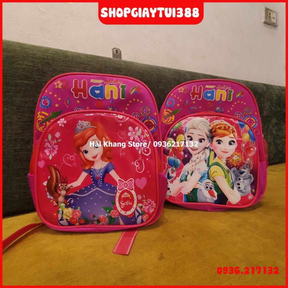 Balo cho bé trai bé gái,balo mầm non từ 1-4 tuổi hình siêu nhân, công chúa