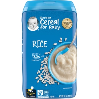 Bột ăn dặm Gerber vị gạo hộp 227g cho bé 6 tháng