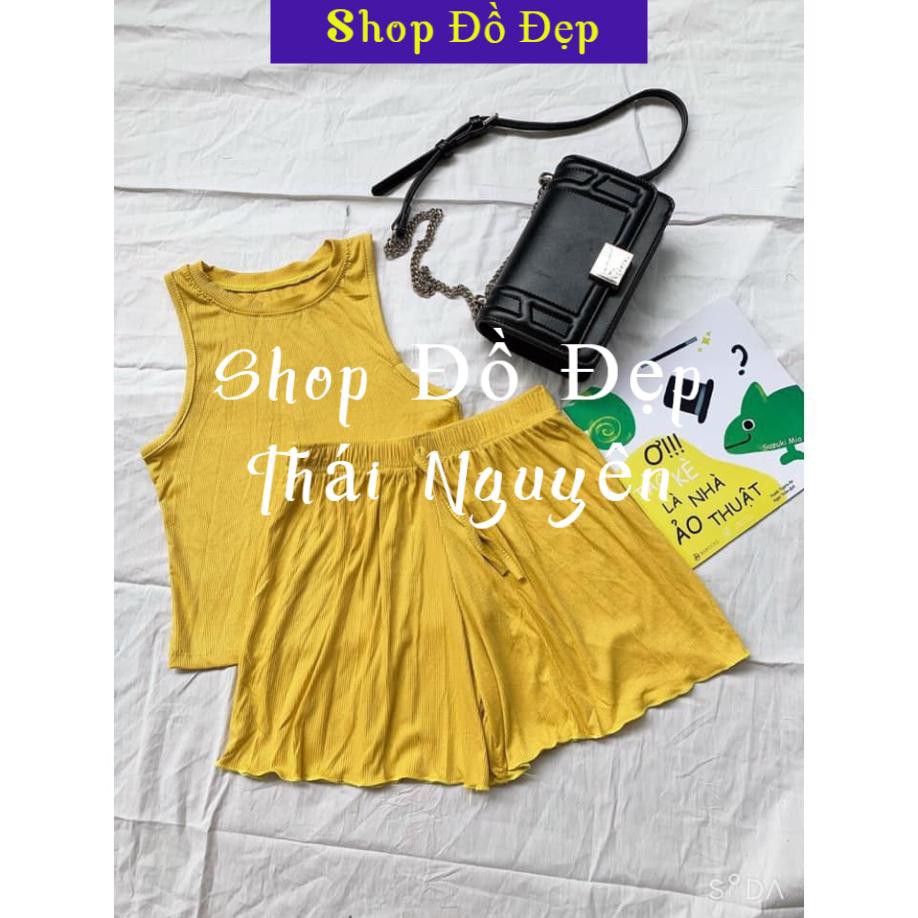 [ Có video thật sp] Bộ ngủ 3 lỗ chất tăm lạnh mát / mặc nhà thoải mái, dễ chịu/ kho buôn thu hà | BigBuy360 - bigbuy360.vn