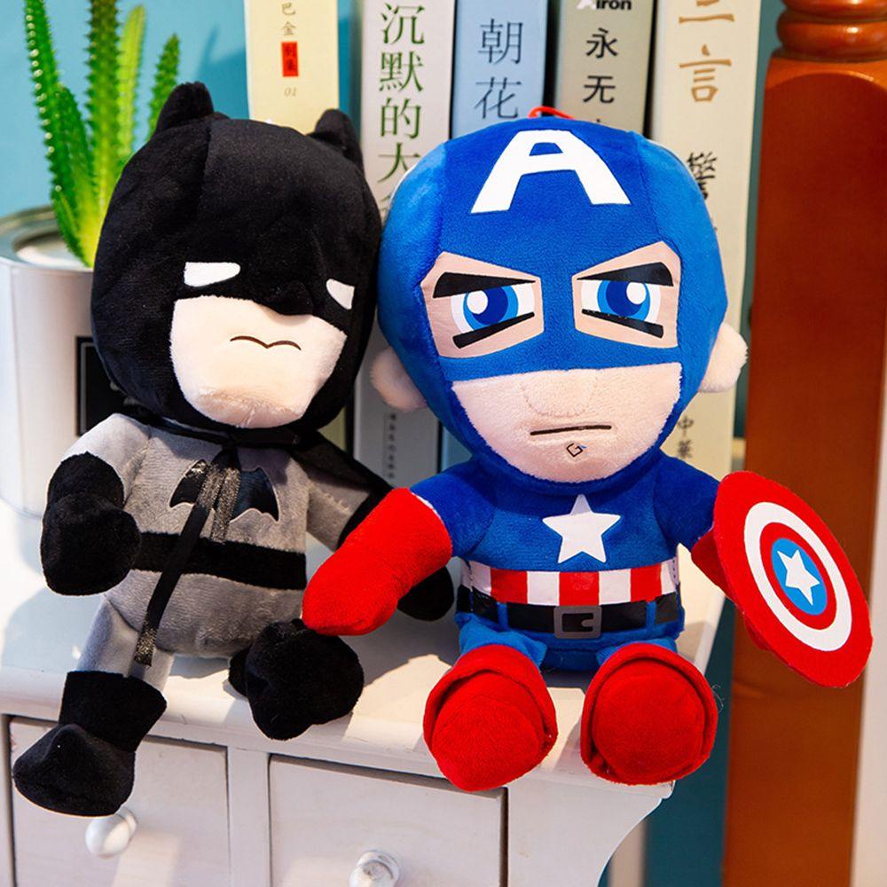 Búp Bê Nhồi Bông Hình Captain America 27cm Màu Cầu Vồng