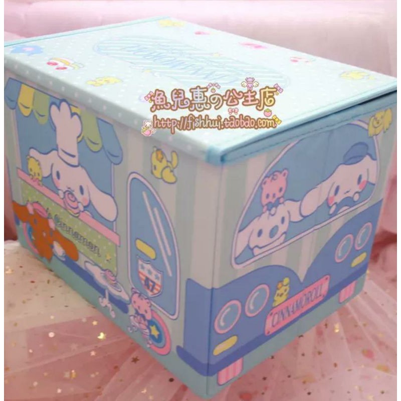 Sanrio Hộp Đựng Đồ Có Nắp Đậy Hình Hello Kitty / My Melody / Cinnamoroll / Pompompurin