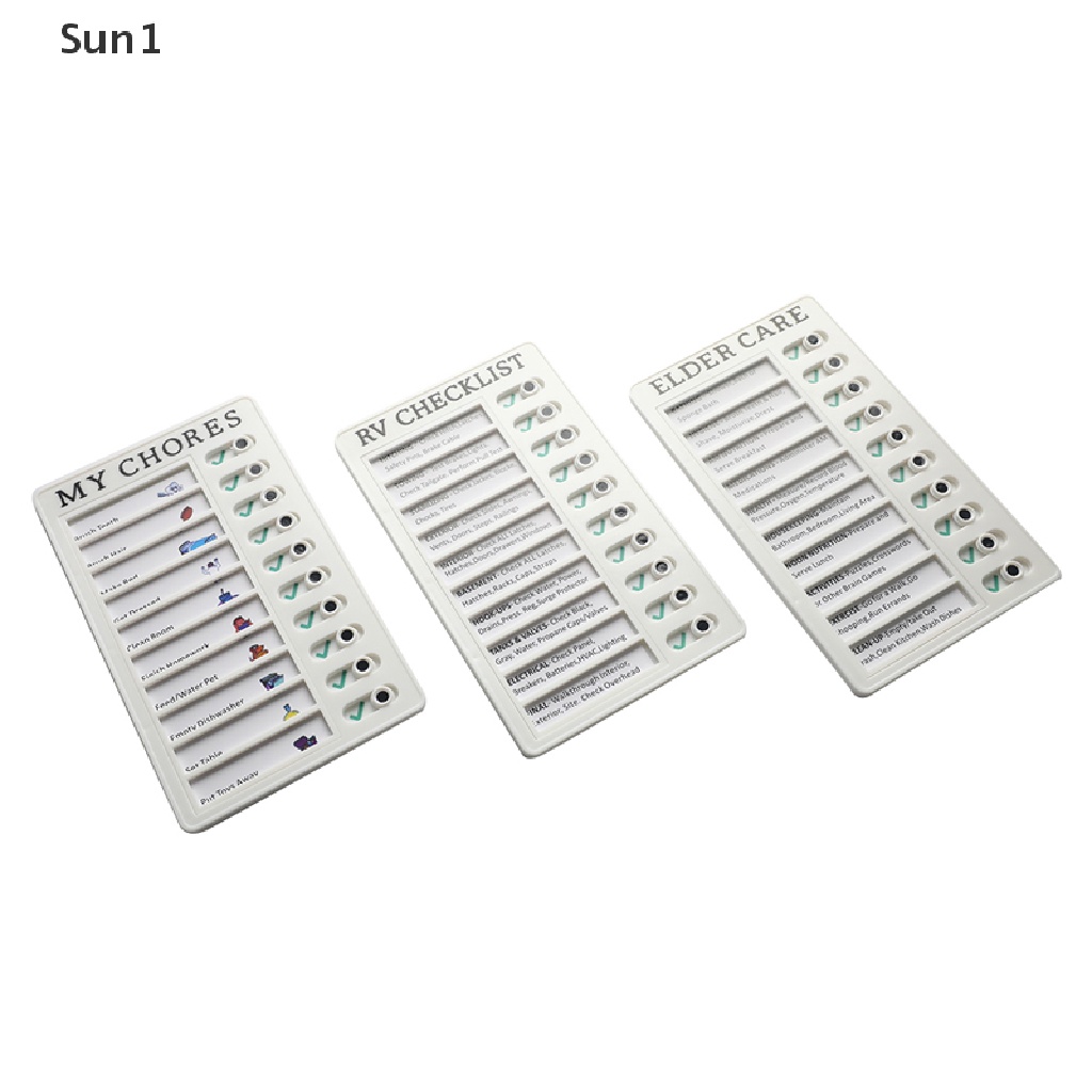 Sun1 > Kế Hoạch Hàng Ngày Bằng Nhựa Có Thể Tái Sử Dụng