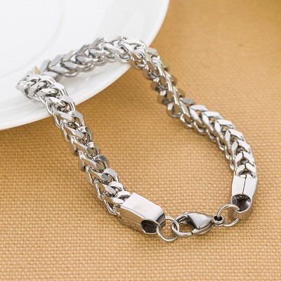 Lắc Tay Nam Xương Rắn Cao Cấp, Vòng Đeo Tay Nam Titan Dây Xích
