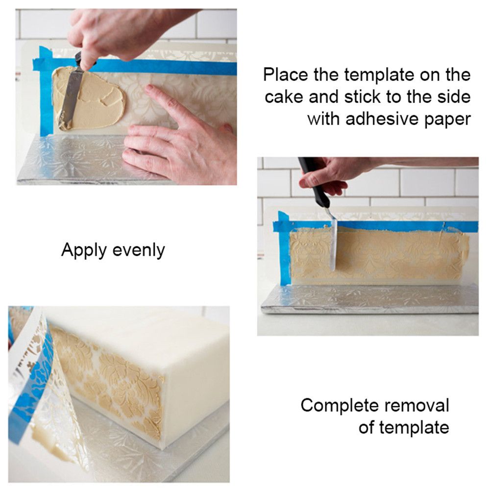 Khuôn nhựa tạo hình trang trí bánh kem hình dạng ren DIY