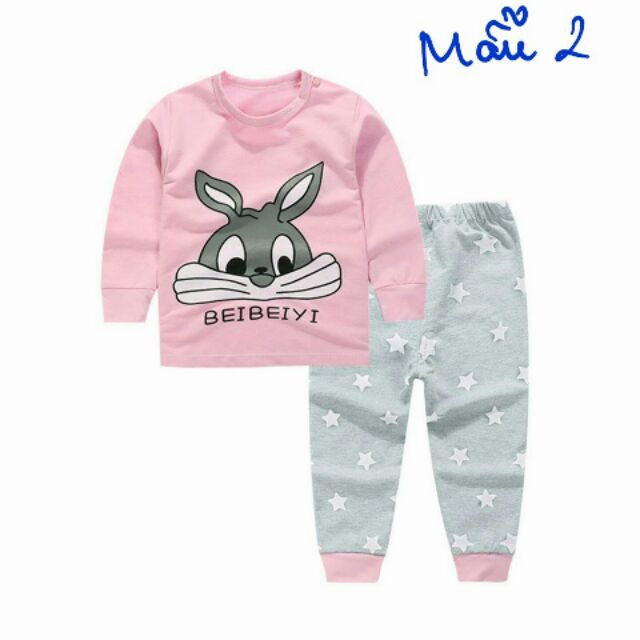 Set 2 bộ cotton Linkcard cho bé gái