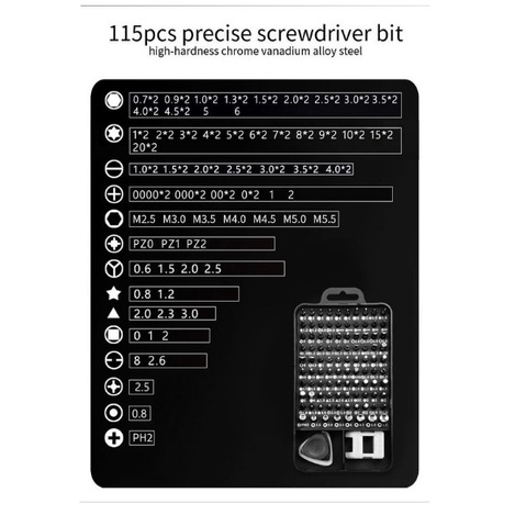 Bộ tô vít đa năng 115 chi tiết