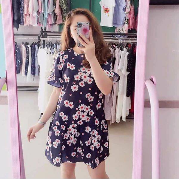 Đầm hoa đuôi cá xinh xắn