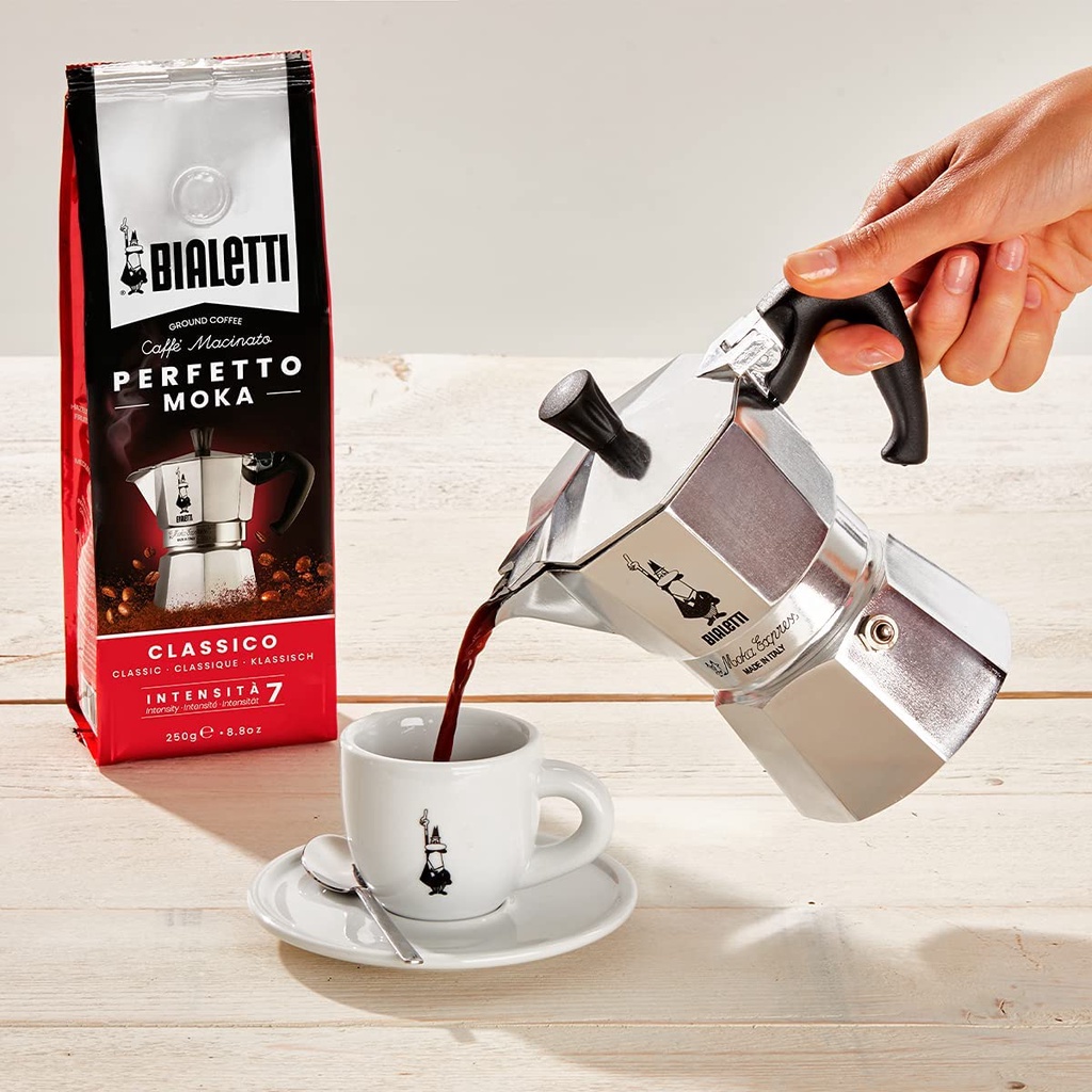 Ấm pha cà phê Bialetti Moka Express 6 tách - hàng chính hãng