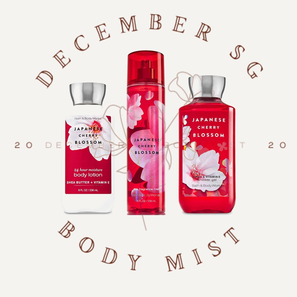 [Auth] Xịt Thơm Toàn Thân Bath And Body Works - Jpanese Cherry Blossom +𝘿𝙚𝙘𝙚𝙢𝙗𝙚𝙧 𝙎𝙝𝙤𝙥+