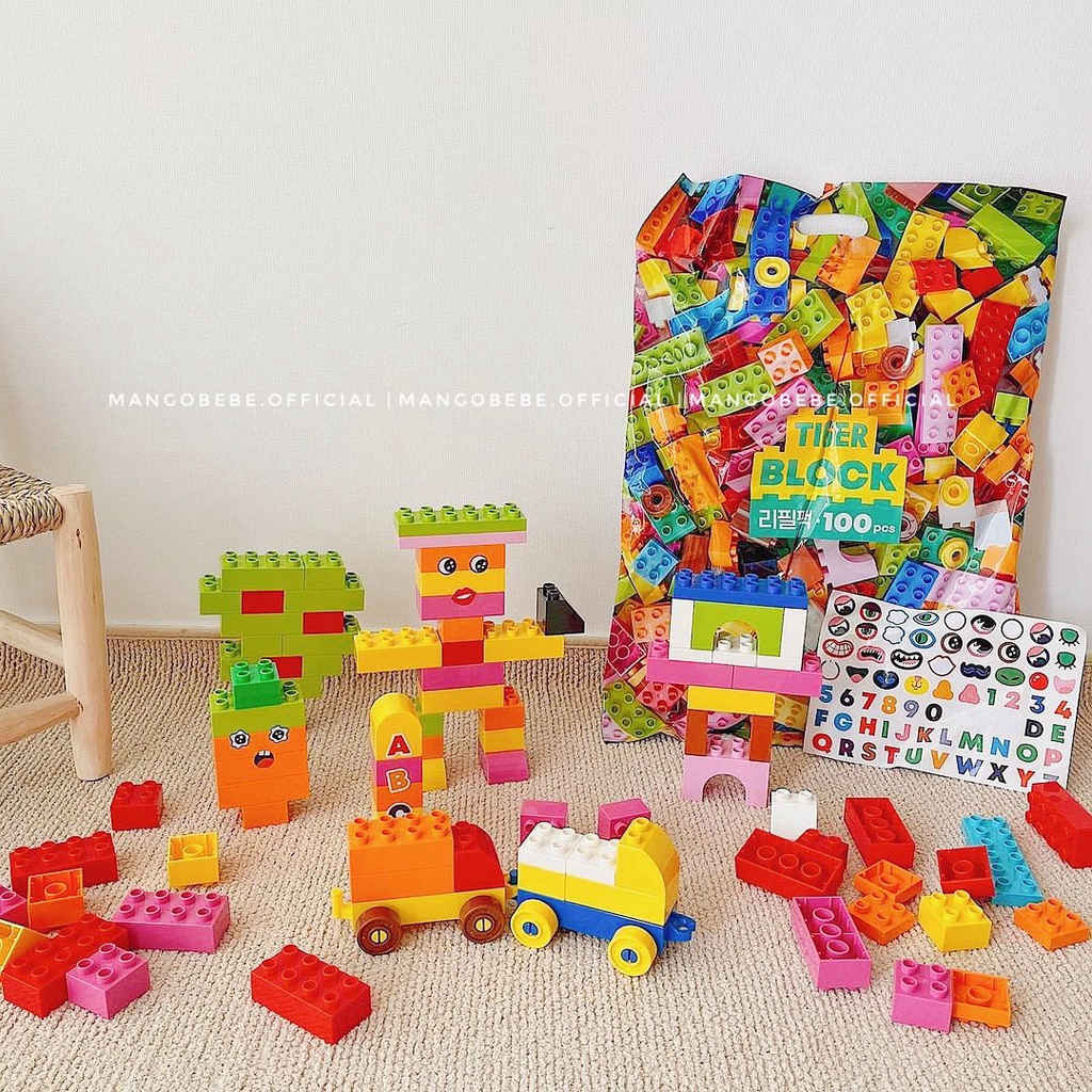 Túi Lego xếp hình My Little Tiger 100pcs cho bé