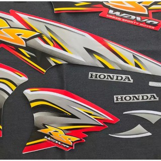 BỘ TEM DÁN XE MÁY WAVE RS ZIN 3 LỚP MÀU ĐỎ