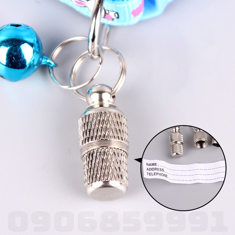 Ống đựng thẻ tên thú cưng pet tag,ống ghi chú thông tin hành lý name tag