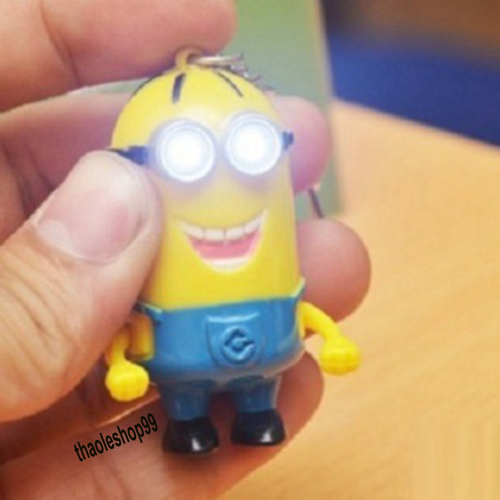 -Móc khóa Minion kêu I love You có đèn led có âm thanh -Móc khóa Minion kêu I love You có đèn led