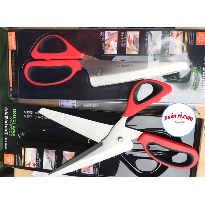 Kéo Cắt Gà Hàn Quốc Cao Cấp -Kéo Kèm Dao Cắt Đồ Đông Lạnh Thông Minh br00347