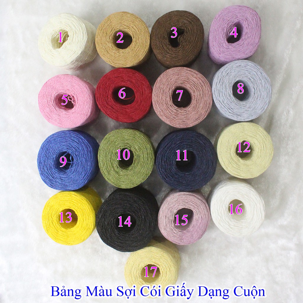 Sợi Cói Giấy Dạng Cuộn (40k/cuộn khoảng 120g)