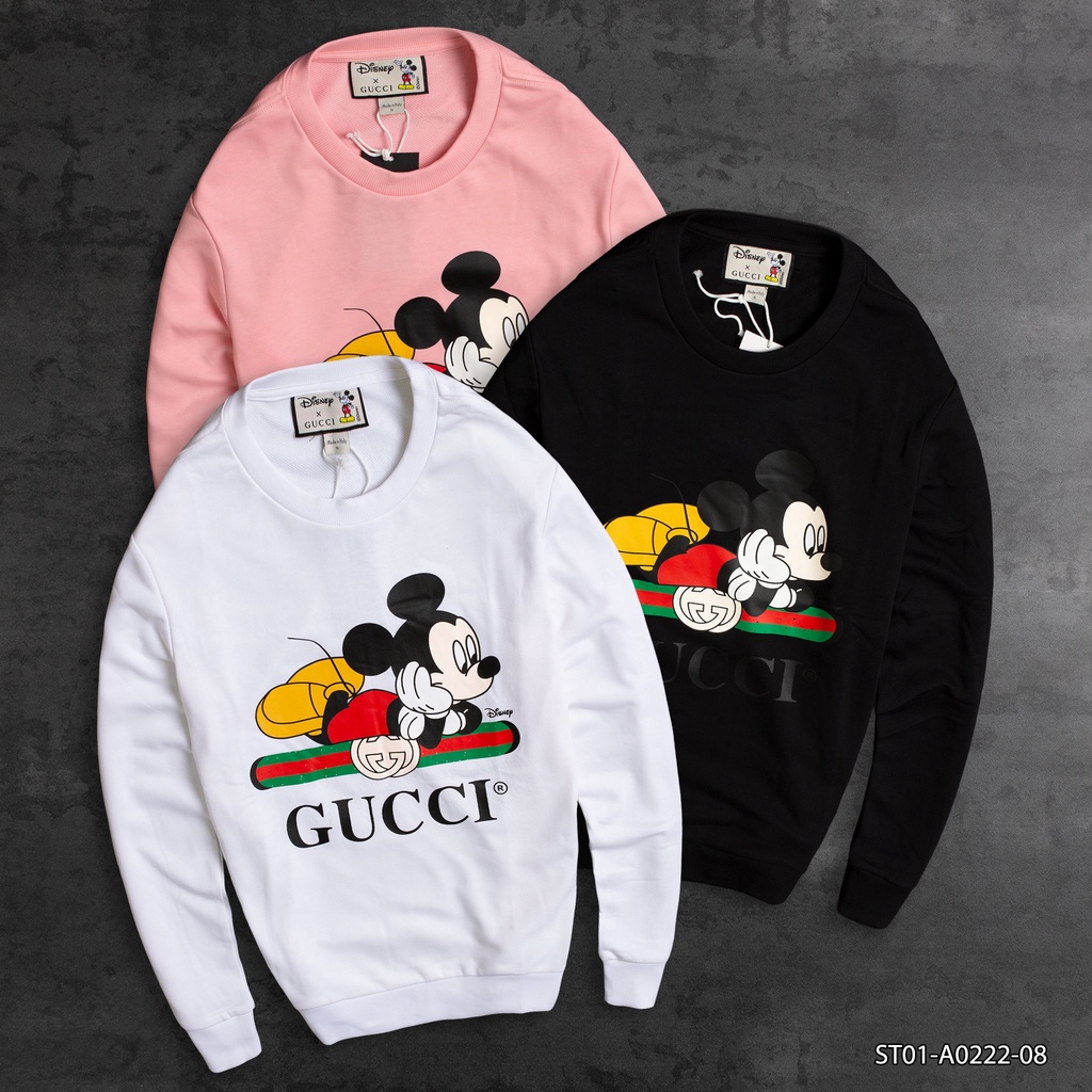Áo Sweater Gucci vải nỉ chân cua (da cá) ST01 - thời trang xuân thu