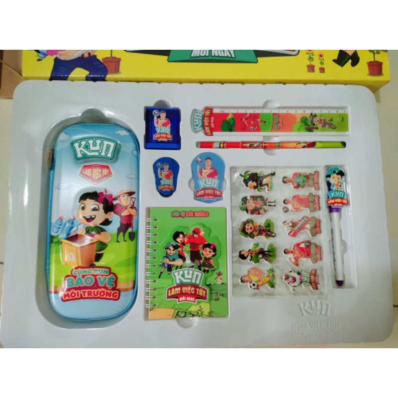 Bộ dụng cụ học tập Kun