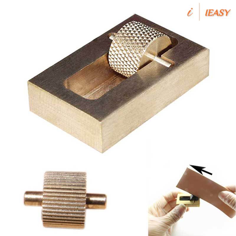 IE❤Leather Craft Making Tool Oil Painting Box+2 Rollers Brass Making Sewing Tools