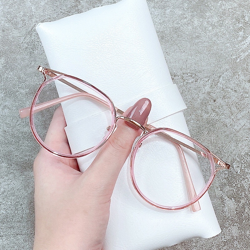 Kính Mát Mắt Mèo Tròng Tròn PTQ Minus - 100 ~ - 600 Cho Học Sinh