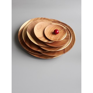 khay, đĩa Gỗ KEO tròn Thủ Công