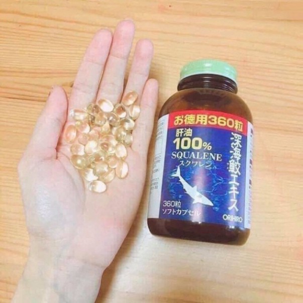 KHUYEN MÃI  Sụn vi cá mập Squalene Orihiro Nhật Bản (360 viên ) KHUYEN MÃI