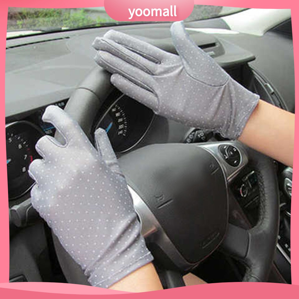 Yomall♡ Găng Tay Chống Nắng Hoạ Tiết Chấm Bi Thời Trang Mùa Hè Cho Phái Nữ