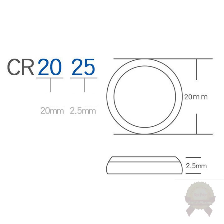 Pin Cmos CR2025 Panasonic cho chìa khóa ô tô máy tính đồ chơi đa năng