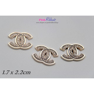 Charm - Chữ X đính đá dùng trang trí may mặc, phụ kiện thời trang, phụ liệu may mặc, phụ kiện tóc, DIY, handmade
