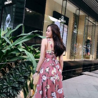Đầm xoè đan dây lưng (ảnh cận vải sau cùng)