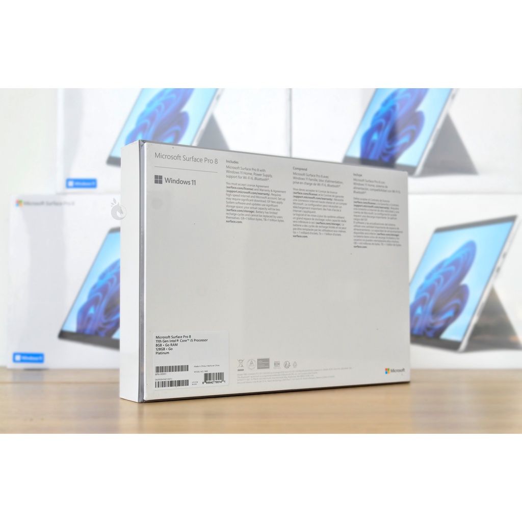Microsoft Surface Pro 8 – i5-11th | RAM 8GB | SSD 128GB – Mới 100% New Seal