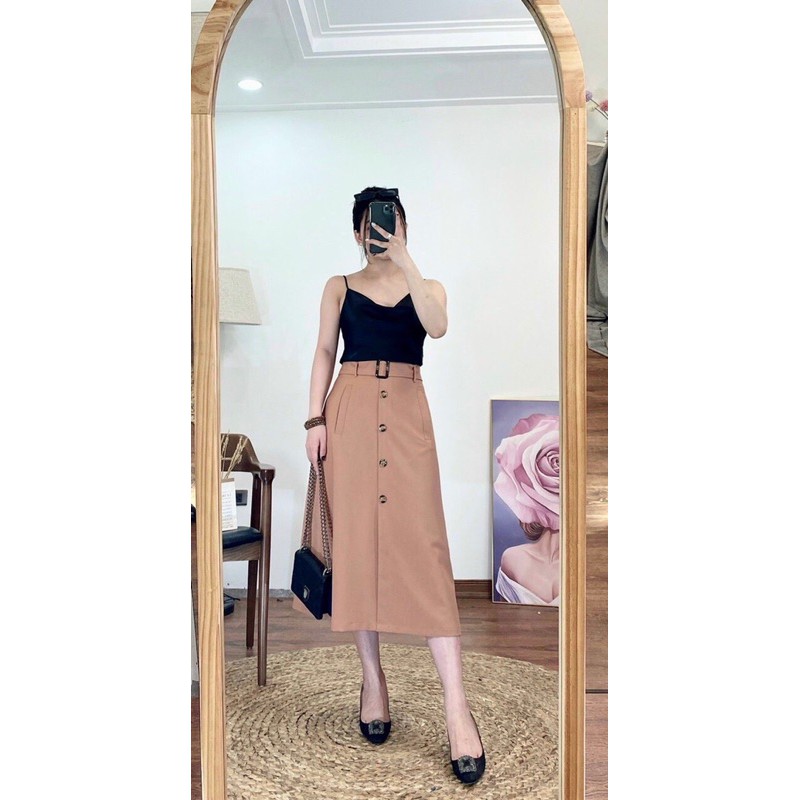 CHÂN VÁY MIDI ZR KÈM BELT | BigBuy360 - bigbuy360.vn