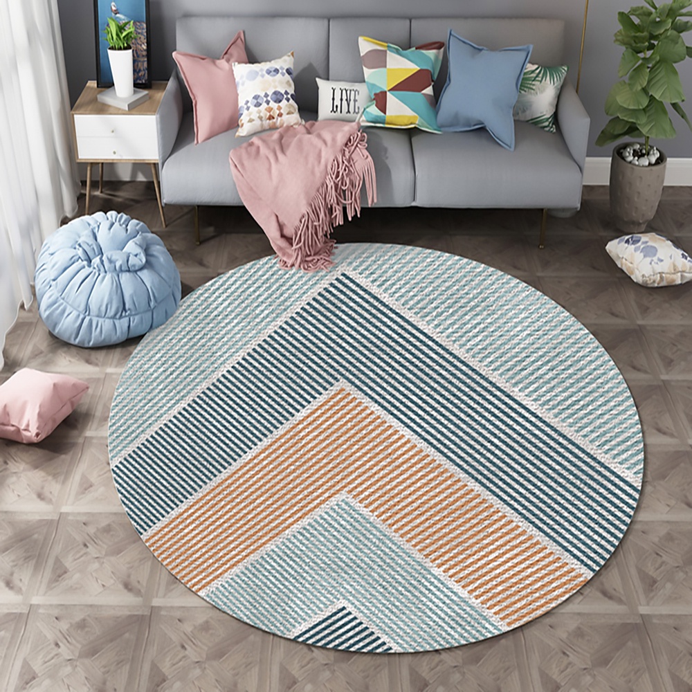 Thảm Chân Ghế Trang Trí - Đường Kính 60cm - Giao Ngẫu Nhiên Mẫu