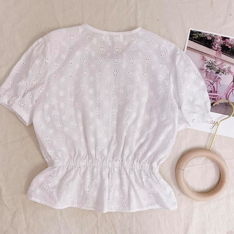 ÁO THÔ THÊU HOA NỔI