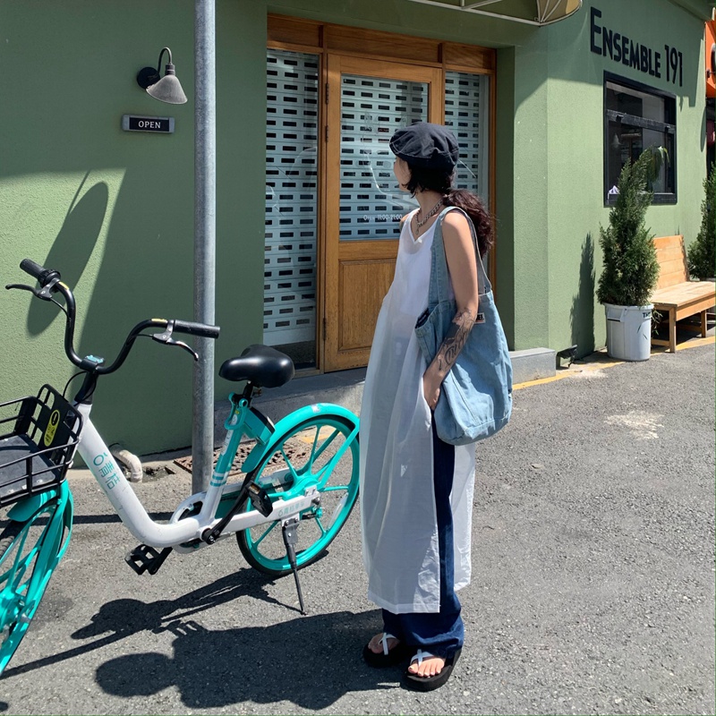 Áo Thun Mỏng Sát Nách Dáng Dài Rộng Chống Nắng Thời Trang Mùa Hè Hàn Quốc Hàng Mới Dành Cho Bạn Nữ Size s 2022