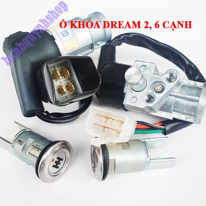 Ổ khóa xe Dream 2 cạnh, 6 cạnh loại đẹp