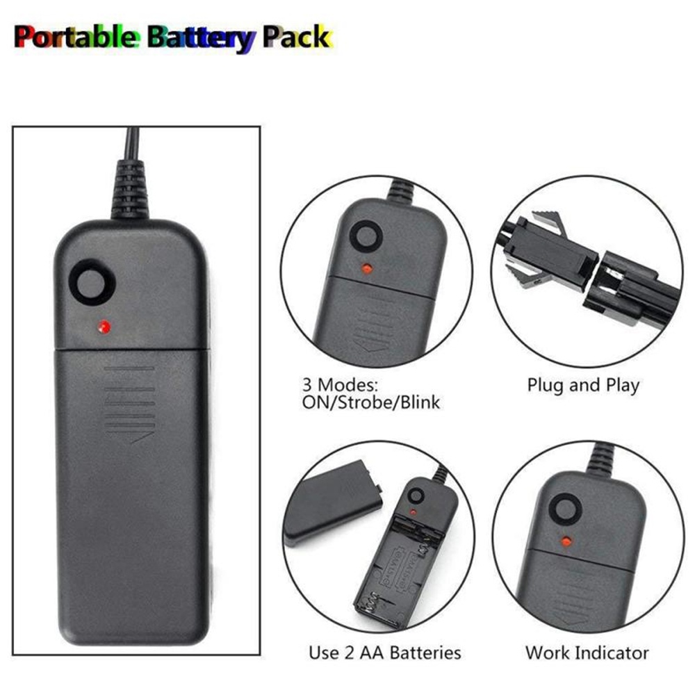 Dây Đèn Led Neon Phát Sáng 1m Dùng Trang Trí Tiệc / Giáng Sinh Diy