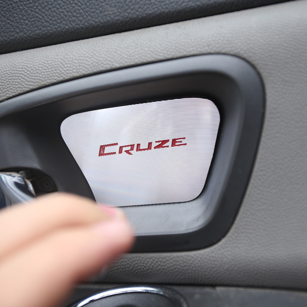 Bộ 4 Viền Dán Cửa Bên Trong Xe Hơi Bằng Thép Không Gỉ Cho Chevrolet Chevy Cruze Sedan Hatchback 2009-2014