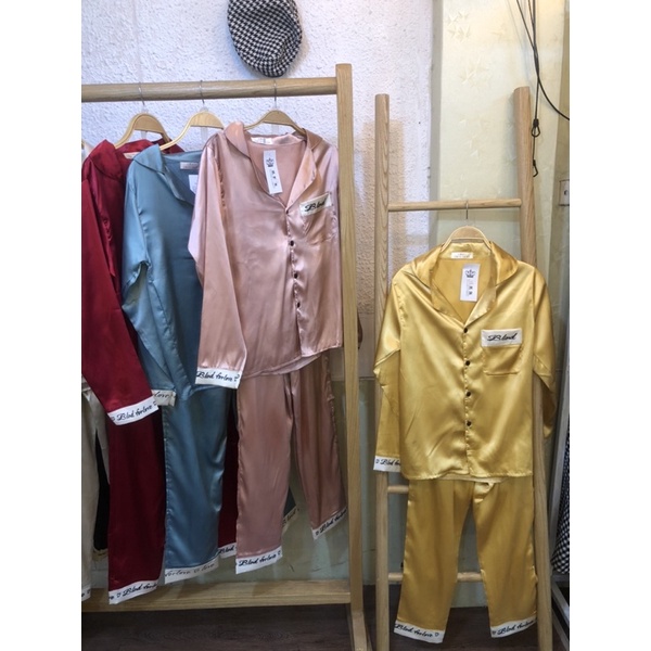 (VIDEO+ẢNH THẬT) ĐỒ NGỦ LỤA PYJAMA DÀI TAY TRƠN 6 MÀU | BigBuy360 - bigbuy360.vn