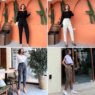 Quần tây lưng cao 2 nút siêu xinh