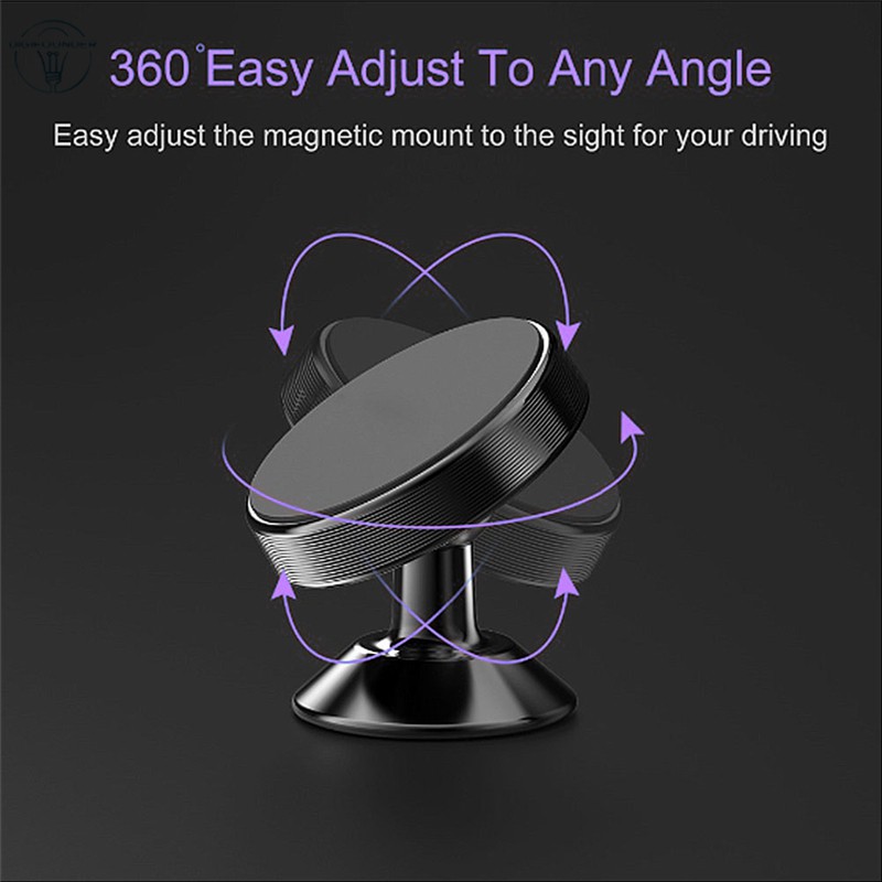 Giá Đỡ Điện Thoại Từ Tính Xoay 360 Độ Tiện Dụng Cho Xe Hơi