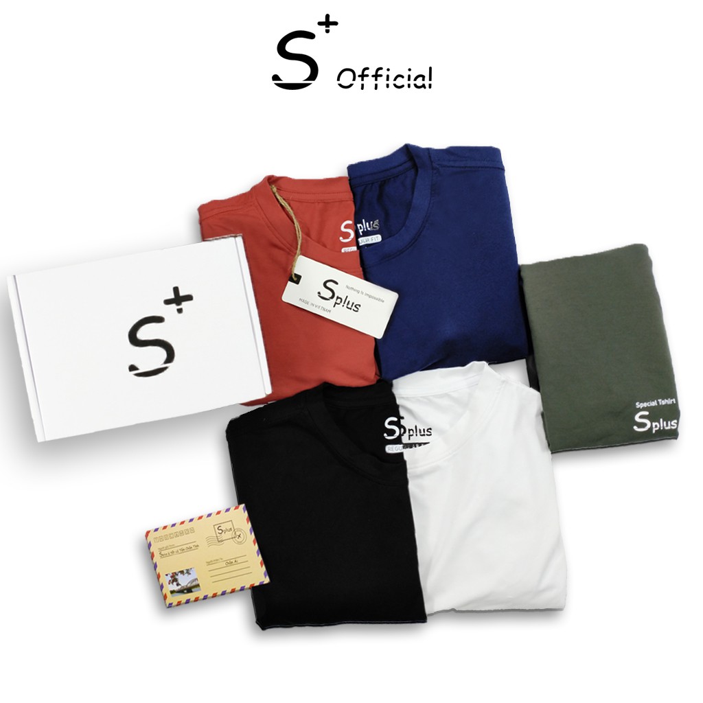 Áo thun nam cổ tròn cotton Premium 5 màu mới trẻ trung, lịch lãm SPLUS AT001