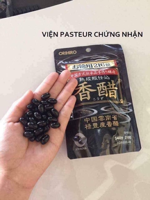 Dấm đen giảm cân Nhật Bản Orihiro 216 viên | BigBuy360 - bigbuy360.vn
