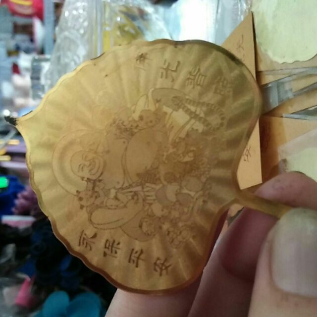 10 Thẻ vàng bình an lá bồ đề