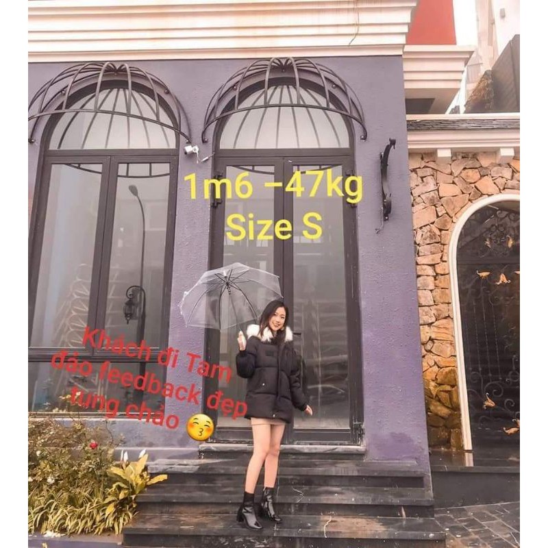 Freeship - Có sẵn SLL - ÁO PHAO BÉO 2 MÀU ĐEN BE GIÁ RẺ KÈM MŨ LÔNG SIZE S M L XL | BigBuy360 - bigbuy360.vn