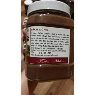 CACAO NGUYÊN CHẤT ĐĂK LĂK (Hộp 500gr)