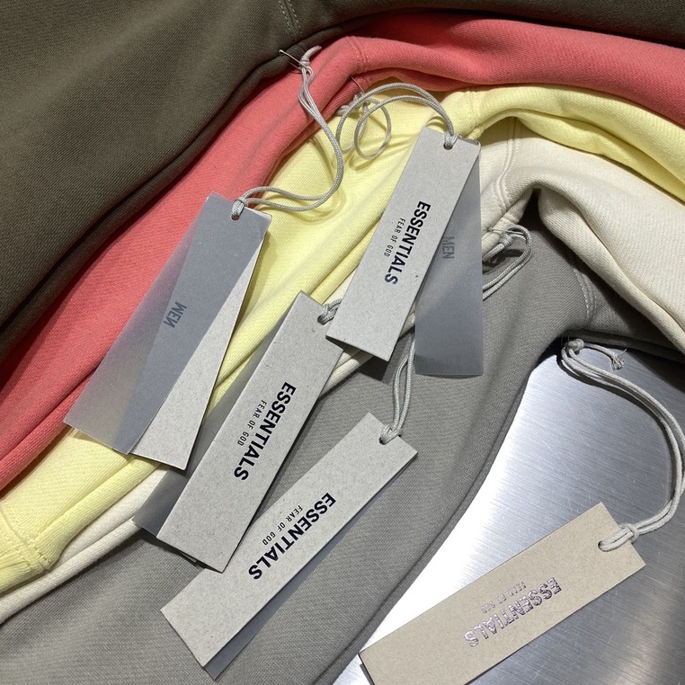 ⚡️[Mirror Quality] - Áo Hoodie FOG Fear of God ESSENTIALS Egg Shell/Smoke – FW22, Áo hoodie FOG ss22 nỉ bông oversize