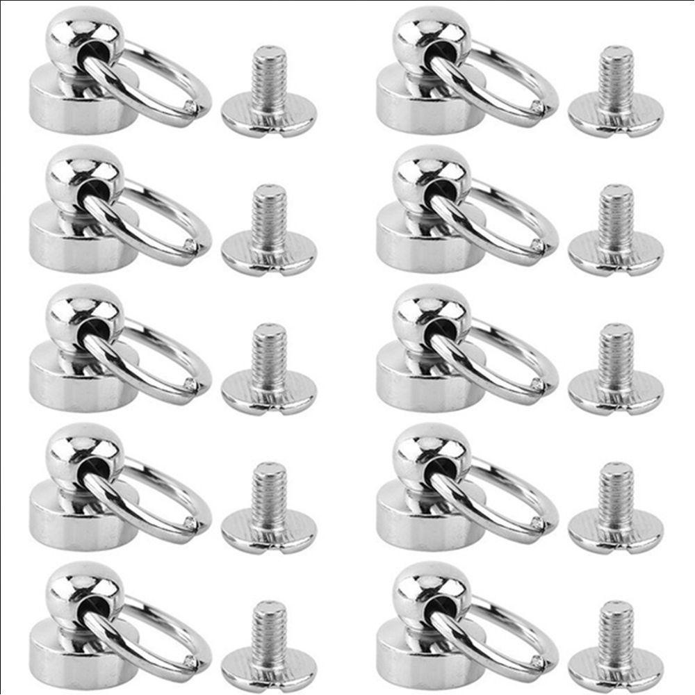 Set 10 Đinh Tán Đầu Tròn Bằng Đồng Thau Chuyên Dụng May Quần Áo / Túi / Giày