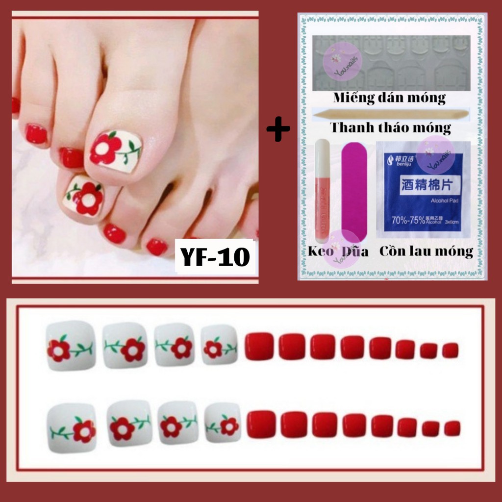Móng chân giả kèm keo YOU NAILS (Mã YF-10)