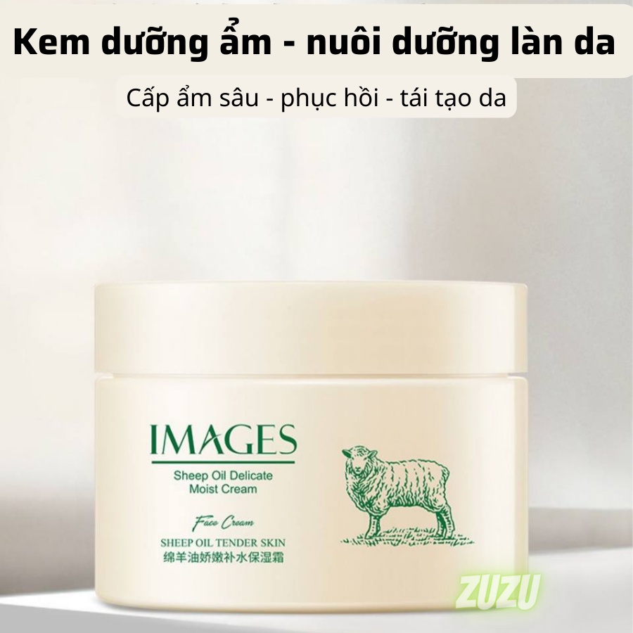 Kem dưỡng ẩm tinh chất sữa cừu bổ sung vitamin phục hồi tái tạo da Zu Cosmetics