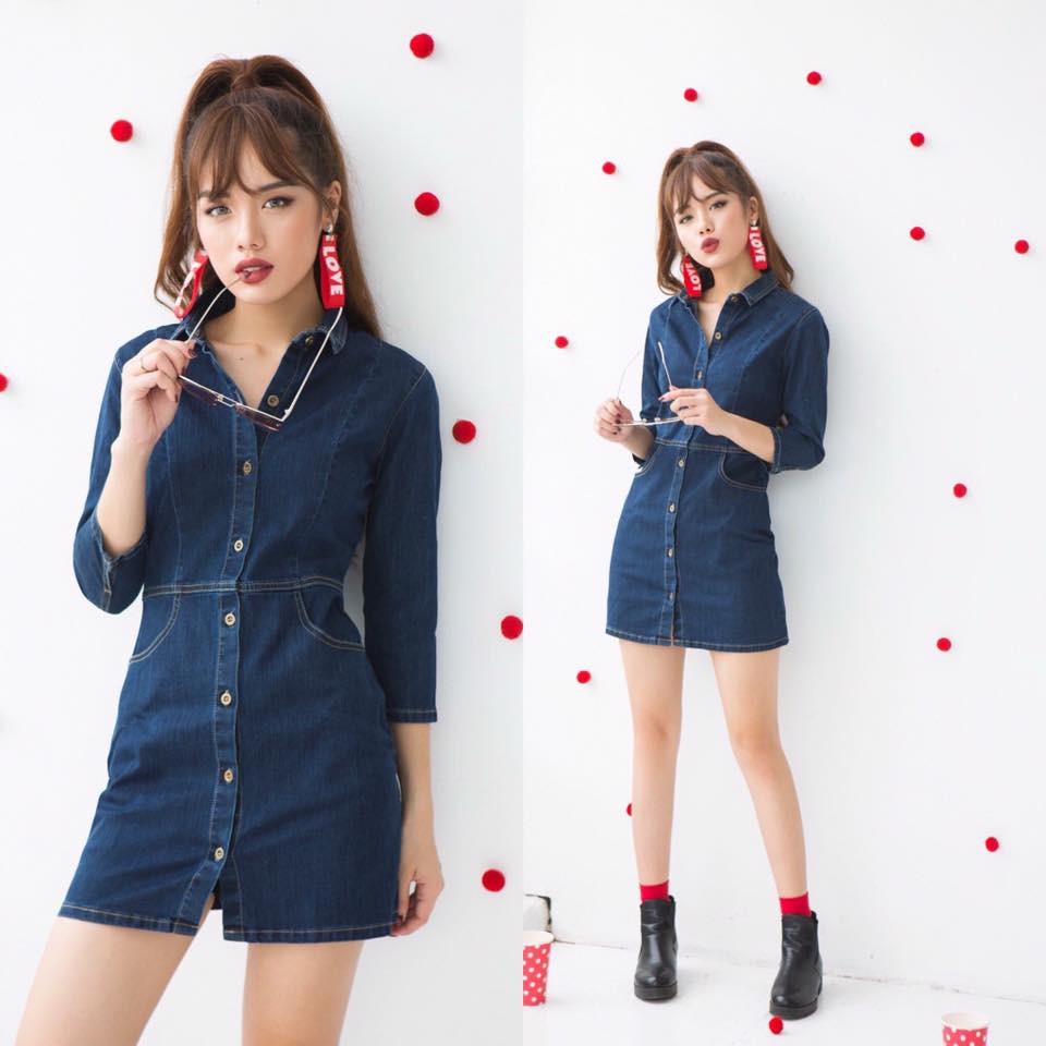[Hàng xuất khẩu] Đầm jean ôm body chính hãng [ASOS] | BigBuy360 - bigbuy360.vn